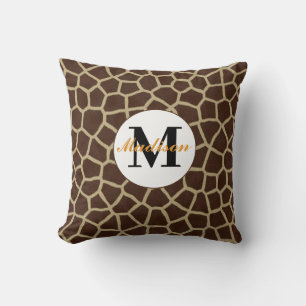 Persoonlijke Worp Kussen met Giraffe Dierprint