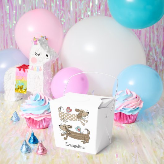 Persoonlijke worst Dog Dachshund Bedankdoosjes (Feest)