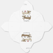 Persoonlijke worst Dog Dachshund Bedankdoosjes (Ongevouwen)