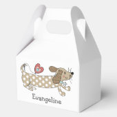 Persoonlijke worst Dog Dachshund Bedankdoosjes (Voorkant)