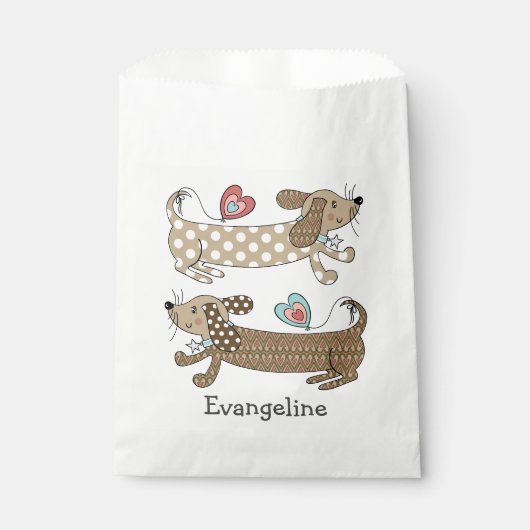 Persoonlijke worst Dog Dachshund Bedankzakje (Voorkant)