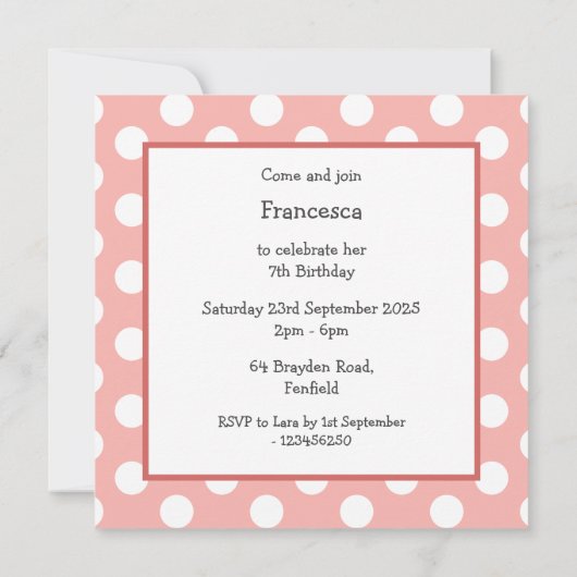 Persoonlijke worst Dog Dachshund Birthday Uitnodig (Achterkant)