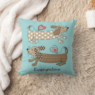 Persoonlijke worst Dog Dachshund Throw Cushion Kussen