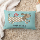 Persoonlijke worst Dog Dachshund Throw Cushion Kussen (Deken)