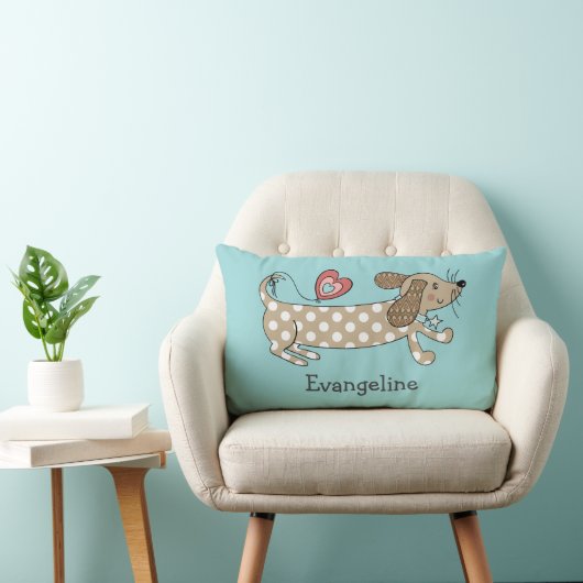 Persoonlijke worst Dog Dachshund Throw Cushion Kussen (Stoel)