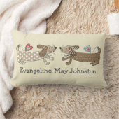 Persoonlijke worst Dog Dachshund Throw Cushion Kussen (Deken)