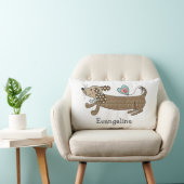 Persoonlijke worst Dog Dachshund Throw Cushion Kussen (Stoel)