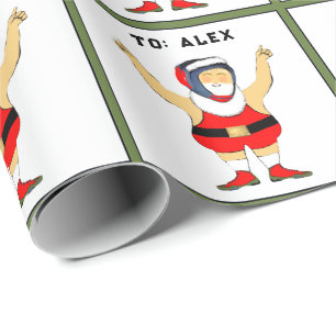 Persoonlijke worstel-Kerstdagen Cadeaupapier