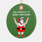 Persoonlijke worstelaar keramisch ornament (Links)