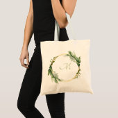 Persoonlijke Wreath Canvas tas (Voorkant (product))