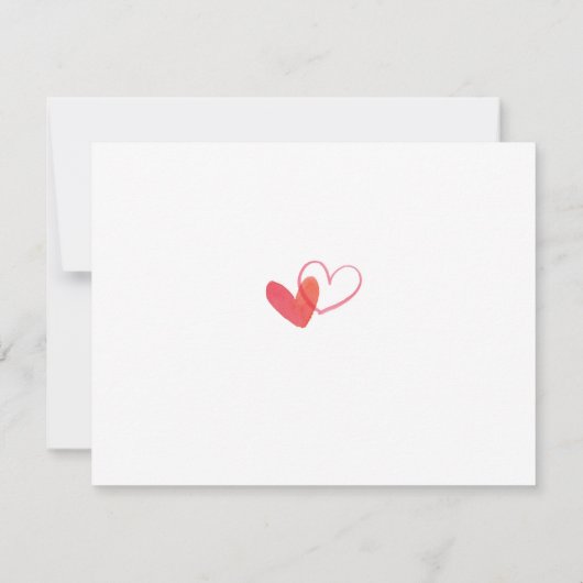 Persoonlijke xoxo Note Kaart Notitiekaartje (Achterkant)