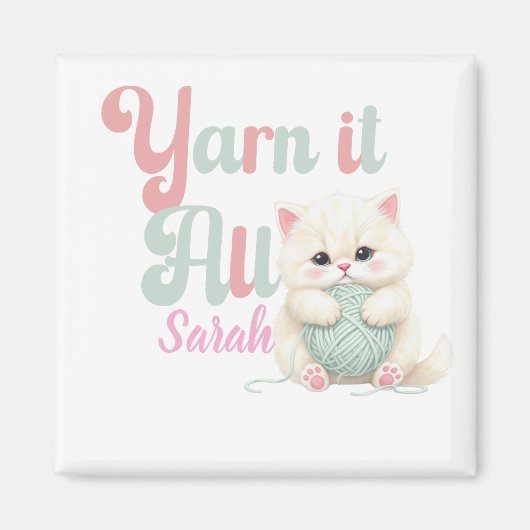 Persoonlijke Yarn it All-magneet Magneet (Voorkant)