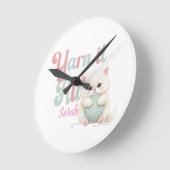 Persoonlijke Yarn it All ronde klok  (Hoek)