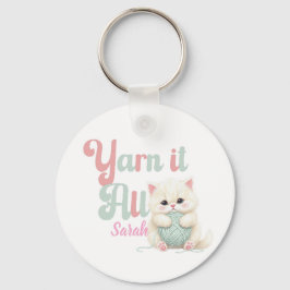 Persoonlijke Yarn it All sleutelhanger