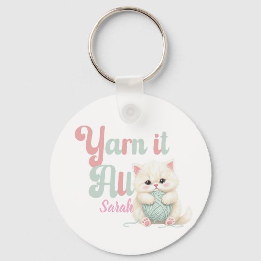 Persoonlijke Yarn it All sleutelhanger (Voorkant)