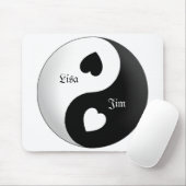 Persoonlijke Yin Yang Love Muismat (Met muis)