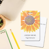 Persoonlijke Yoga Instructor Sunflower Badge