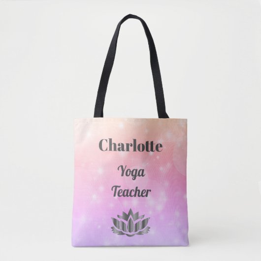 Persoonlijke Yoga-leraar Tote Bag (Voorkant)