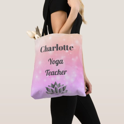 Persoonlijke Yoga-leraar Tote Bag (Dichtbij)