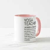 Persoonlijke Yoga Leraren Definitie Mok (Voorkant rechts)