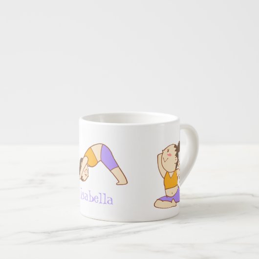 Persoonlijke Yoga-Mok voor kinderen Espresso Kop (Voorkant rechts)