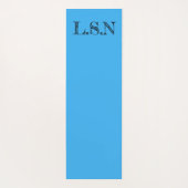 Persoonlijke yogamat - Blauw geometrisch (Achterkant)