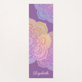 Persoonlijke yogamat met iris mandala (Voorkant)
