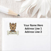 Persoonlijke Yorkie Etiket (Insitu)