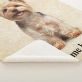 Persoonlijke Yorkie-hond Moeder Sherpa Deken (3/4)