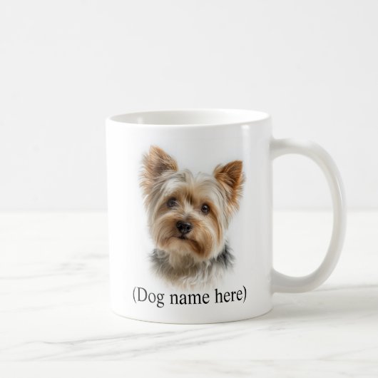 Persoonlijke Yorkie-hond papa Koffiemok (Rechts)