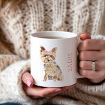 Persoonlijke Yorkie Koffiemok<br><div class="desc">Met een prachtig handgeschilderde waterverf-achtige illustratie van een schattige Yorkshire Terrier,  is deze mok ideaal voor hondenliefhebbers.</div>