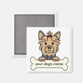 Persoonlijke Yorkie Magneet (Voorkant / Achterkant)