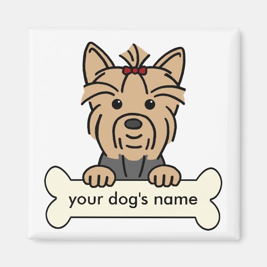 Persoonlijke Yorkie Magneet (Voorkant)