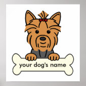 Persoonlijke Yorkie Poster (Voorkant)