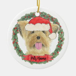 Persoonlijke Yorkie Yorkshire Terrier Keramisch Ornament