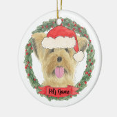 Persoonlijke Yorkie Yorkshire Terrier Keramisch Ornament (Links)