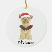 Persoonlijke Yorkshire Terrier Keramisch Ornament (Voorkant)