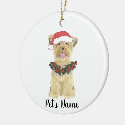 Persoonlijke Yorkshire Terrier Keramisch Ornament (Links)