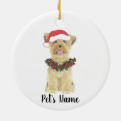 Persoonlijke Yorkshire Terrier Keramisch Ornament (Achterkant)