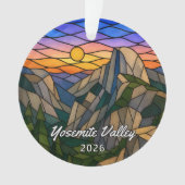 Persoonlijke Yosemite Valley Acryl Ornament, Cus Ornament (voorkant)