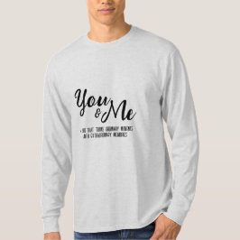 Persoonlijke You & Me lange mouw T-shirt