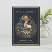 Persoonlijke Yule Winterzonnewende Uitnodiging (Staand voorkant)