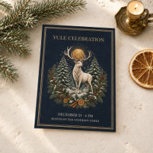 Persoonlijke Yule Winterzonnewende Uitnodiging