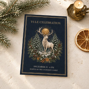 Persoonlijke Yule Winterzonnewende Uitnodiging