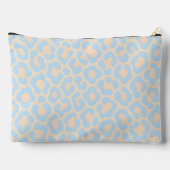 Persoonlijke Zachte Blauwe Luipaardprint Etui (Achterkant)