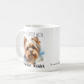 Persoonlijke zachte Browns Yorkshire Terrier mok (Voorkant links)