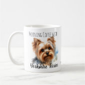 Persoonlijke zachte Browns Yorkshire Terrier mok (Links)