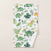 Persoonlijke zachte dinosaurus handdoekenset voor bad handdoek (Handdoek)