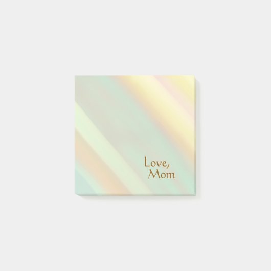 Persoonlijke zachte pastelkleuren post-it® notes (Voorkant)