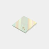 Persoonlijke zachte pastelkleuren post-it® notes (Schuin)